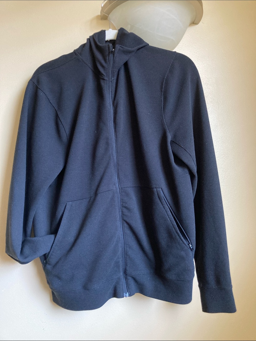 🎁Free with 50$ purchase lululemon mens waffle ZipUp Hoodie training Jacket black - Picture 9 of 11
